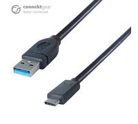 connektgear 1m USB 3.0 Connector Cable A Male to Type C Male - SuperSpeed 5Gbps