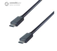 connektgear 1m USB 3.1 Connector Cable Type C Male to Type C Male - SuperSpeed 10Gbps IF Certified