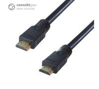 connektgear 20m HDMI V2.0 4K UHD Active Connector Cable - Male to Male Gold Connectors + Ferrite Cores