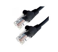 connektgear 20m RJ45 CAT5e UTP Stranded Flush Moulded Network Cable - 24AWG - Black 20 m Cat5e U/UTP (UTP) RJ-45 RJ-45 Black