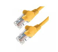 connektgear 20m RJ45 CAT5e UTP Stranded Flush Moulded Network Cable - 24AWG - Yellow 20 m Cat5e U/UTP (UTP) RJ-45 RJ-45 Yellow