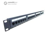 connektgear 24 Port Patch Panel (Cat5e) IDC Punch Down 19 inch