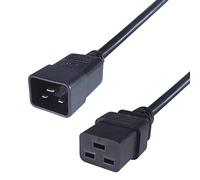 connektgear 27-00912m Mains Extension Heavy Duty Power Cable C20 Plug to C19 Socket