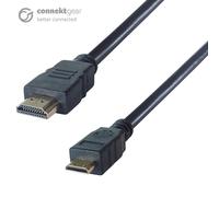 connektgear 2m HDMI to HDMI Mini Connector Cable - Male to Male Gold C