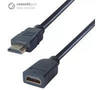 connektgear 2m HDMI V2.0 4K UHD Extension Cable - Male to Female Gold Connectors