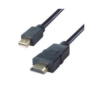 connektgear 2m Mini DisplayPort to HDMI Connector Cable - Male to Male Gold Connectors 2 m Mini DisplayPort HDMI Male Male Gold