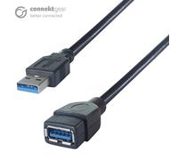 connektgear 2m USB 3 Extension Cable A Male to A Female - SuperSpeed