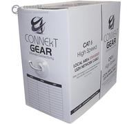 connektgear 305m CAT6 UTP Stranded LS0H Network Cable Drum - 24AWG - Grey