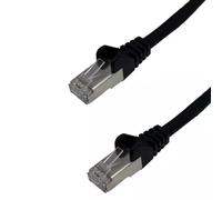 connektgear 3m RJ45 CAT6a SSTP Stranded Flush Moulded LS0H Network Cable - 26AWG - Black 3 m Cat6a U/UTP (UTP) RJ-45 RJ-45 Black