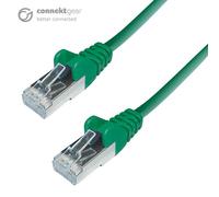 connektgear 3m RJ45 CAT6A SSTP Stranded Flush Moulded LS0H Network Cable - 26AWG - Green