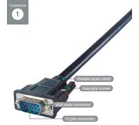 connektgear 3m VGA Monitor Extension Cable - Male to Female - Fully Wired