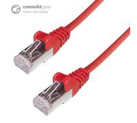 connektgear 5m RJ45 CAT6a SSTP Stranded Flush Moulded LS0H Network Cable - 26AWG - Red