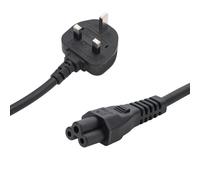 connektgear IEC C5 UK Mains Power Plug 2m 27-0114B