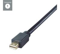 connektgear Mini DisplayPort to VGA Active Adapter - Male to Female (Mini DP Source)