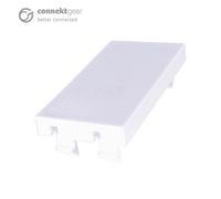 connektgear Single Blanking Plate 25 x 50mm - White