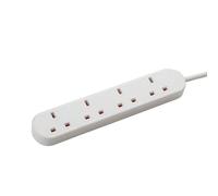 connektgear UK 4-Way Mains Power Extension Block 2m 27-4020