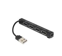 Connekt Gear USB 2.0 4-Port Hub 25-0054 480 Mbps Black