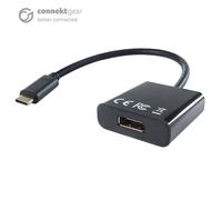 connektgear USB 3.1 Type C to DP Active 4K Adapter - Male to Female - Thunderbolt and DP Compatible