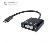 connektgear USB 3.1 Type C to DVI-I Active Adapter - Male to Female - Thunderbolt and DP Compatible