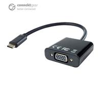 connektgear USB 3.1 Type C to VGA Active Adapter - Male to Female - Thunderbolt and DP Compatible