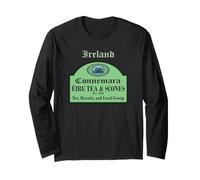 Connemara Ireland Éire Tea and Scones Shop Sign Long Sleeve T-Shirt
