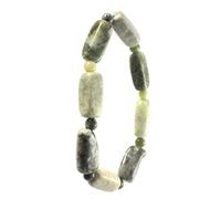 Connemara Marble Celtic Bracelet With Square And Round Nuggets