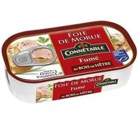 Connetable Smoked Cod liver in oil 121g - pack of 12