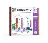 CONNETIX Magnetic Tiles Ball Run Launcher Pack, 47 Pieces