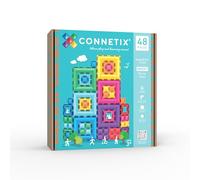 Connetix Magnetic Tiles Bright Portal Pack, 48 Pieces