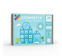 CONNETIX Magnetic Tiles Charity Edition Teal Pack, 20 Pieces
