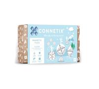 Connetix Magnetic Tiles Clear Shape Expansion Pack, 24 Pieces