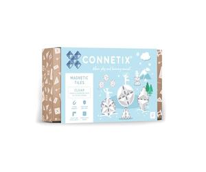 CONNETIX Magnetic Tiles Clear Shape Expansion Pack, 24 Pieces