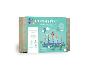 CONNETIX Magnetic Tiles Pastel Ball Run Pack, 106 Pieces