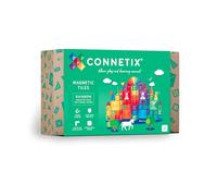 CONNETIX Magnetic Tiles Rainbow Creative Pack, 102 Pieces