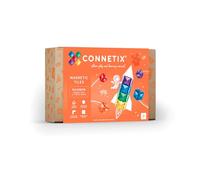 Connetix Magnetic Tiles Rainbow Square Pack, 42 Pieces