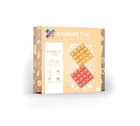 CONNETIX Pastel Base Plate Lemon & Peach Pack, 2 Pieces