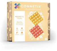 CONNETIX Pastel Base Plate Pack, Lemon & Peach, 2 Pieces