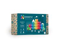 CONNETIX Magnetic Tiles Rainbow Rectangle Pack, 18 Pieces