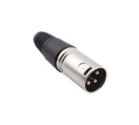 Connettore mini XLR aviazione a 3 pin/4 pin/5 pin per Microfono MIC, Connettore Audio/Video, Connettore Maschio in Lega di Zinco + pin in Rame (3Pin)