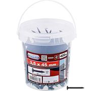 CONNEX B30072 3.5 x 45mm Dry Wall Screws in Bucket | Fine Thread - Trumpet Head - PH Phillips Drive - Black Phosphated - Drywall Screws - Screw Bucket