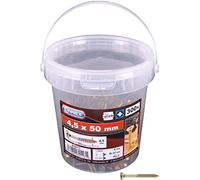 CONNEX B30111 Uni.Screw PZ 4,5x50, per Bucket, Gold, 4,5 x 50 mm (300 Stück)