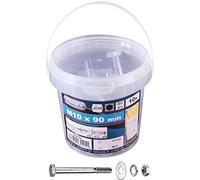 CONNEX B30162 Machine Screws 601 10x90 10per Buck, Silver, M10 x 90 mm (10 Stück)