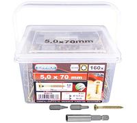 CONNEX B30176 Uni-Screws Bucket 5,0x70 TX a 160pcs, 5,0 x 70 mm (160 Stück)