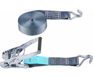 CONNEX B34412 Lashing Strap 8mx50mm 4000kg Ratch, Charcoal, 8 m x 50 mm (4000 kg)