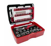 Connex COXB973946 Bit/Socket Wrench Set with Ratchet, Multi-Colour, Set of 46 Piece