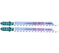 Connex COM300260 Jigsaw Blade Cross-Ground/Conical for Fine Wood of Bi-Metal, Multi-Colour, 100 mm, Set of 2 Piece