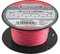 Connex COX781530 Mason's Lacing Cord, Pink, 1 mm x 50 m