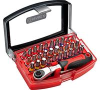 Connex COXB973832 Bit Set with Mini Ratchet, Multi-Colour, 1/4-Inch, Set of 4 Piece
