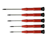 Connex COXT977010 Torx Precision Screwdriver Set, Silver/Black/Red, 5 Piece