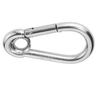 CONNEX DY270972 Carabiner Eye 8x80mm Stain. Steel, Multicoloured, 8 x 80 mm